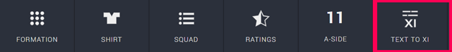 text to football lineup tool