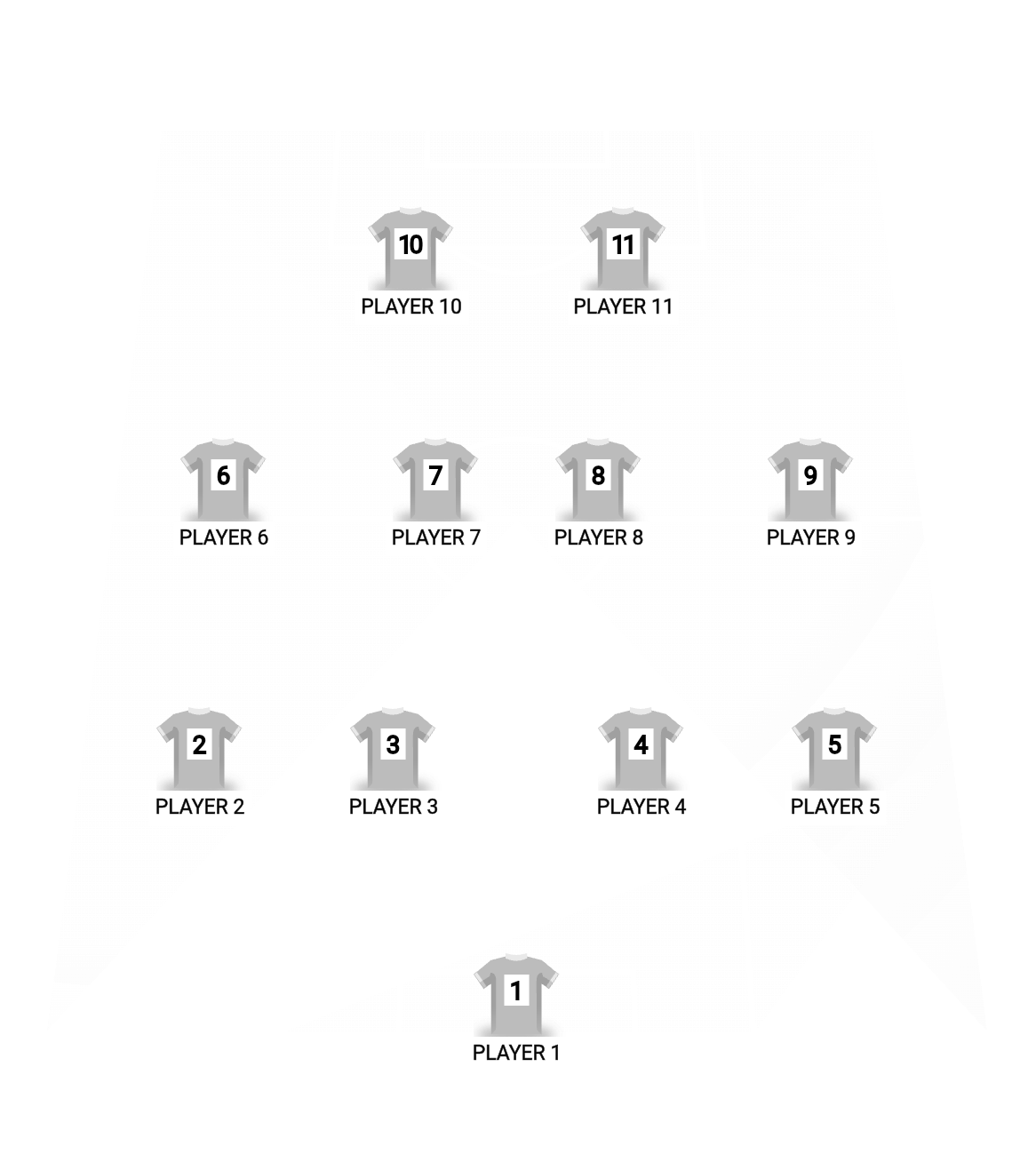 Football formation line-up Real madrid  4-4-2