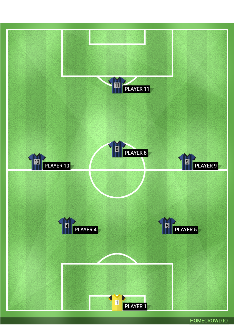 Football formation lineup Punita
