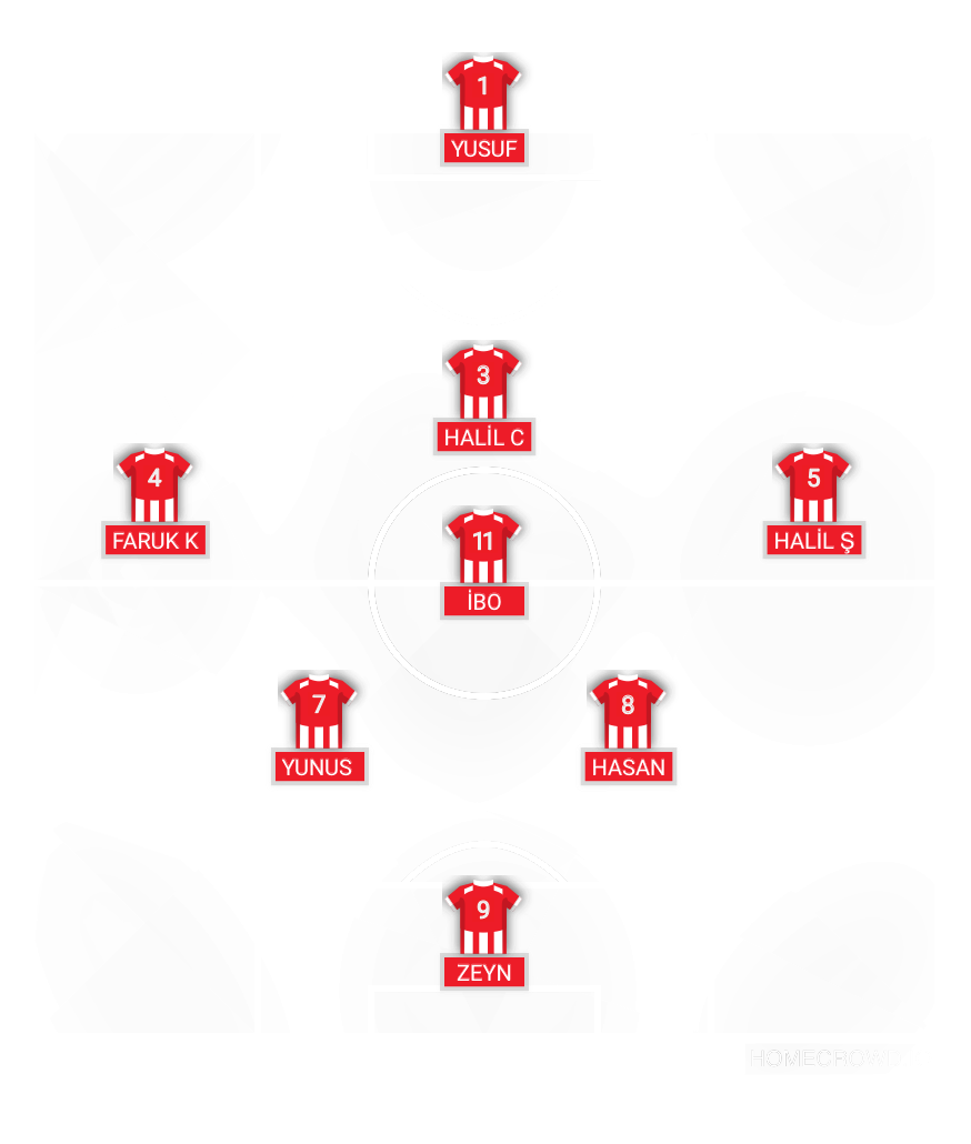 Football formation lineup DEĞDER I