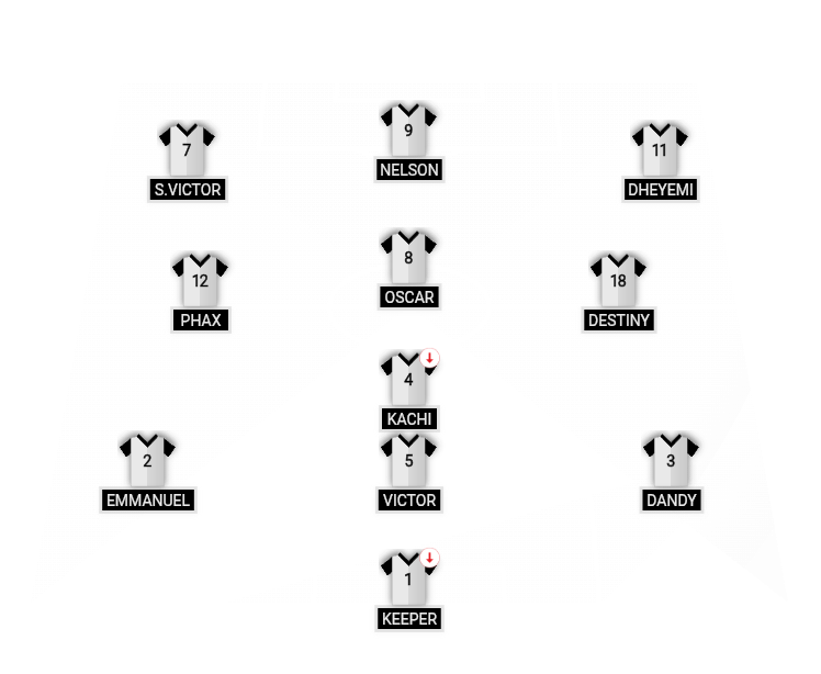 Football formation lineup Nursing Nighthawks f​o​r​mation