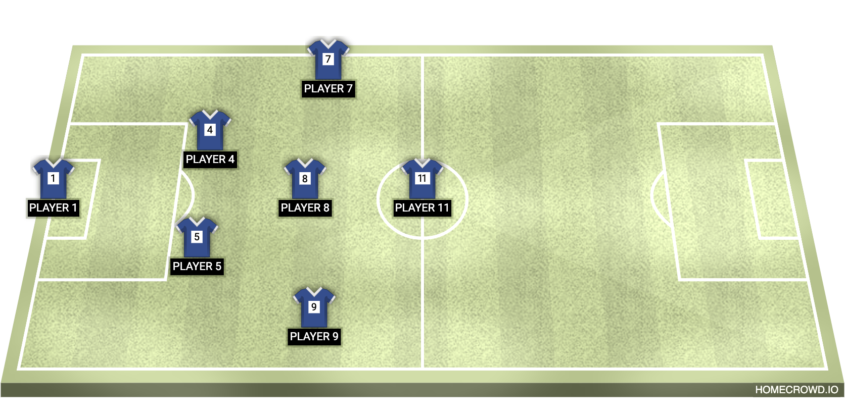 Football formation lineup Bazooka