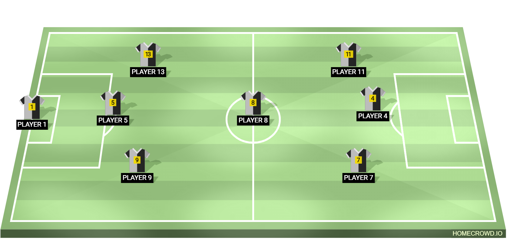 Football formation lineup EFENDİLER