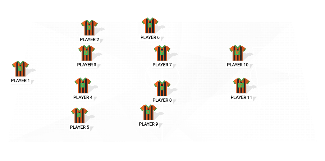 Football formation lineup SIRTORI TEAM