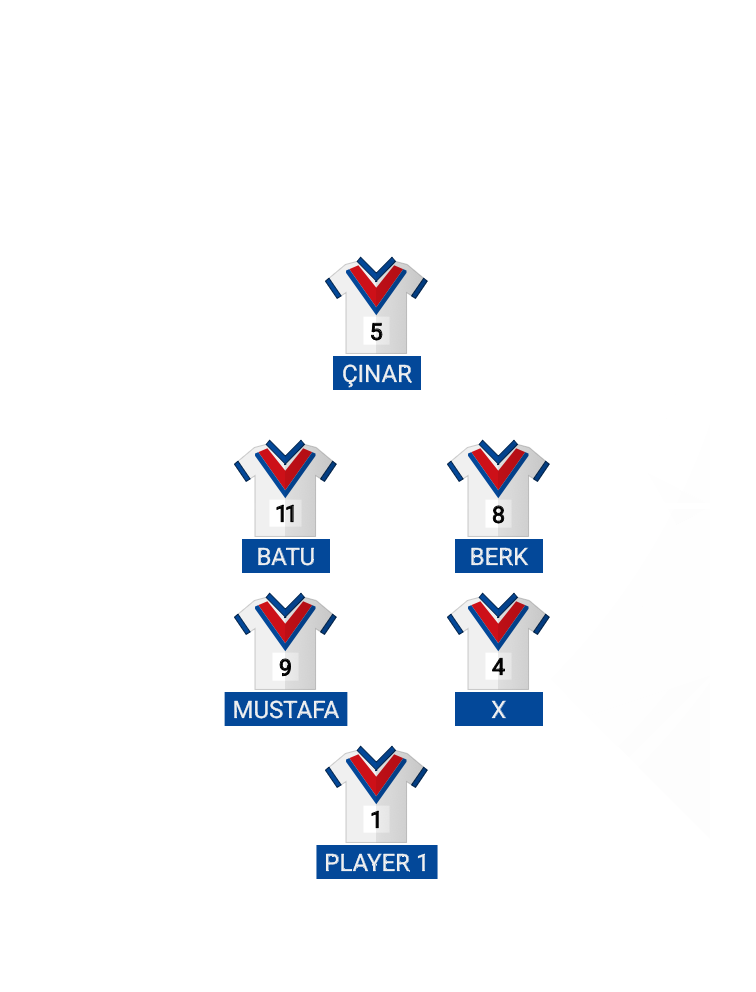 Football formation lineup TANTUNİSPOR
