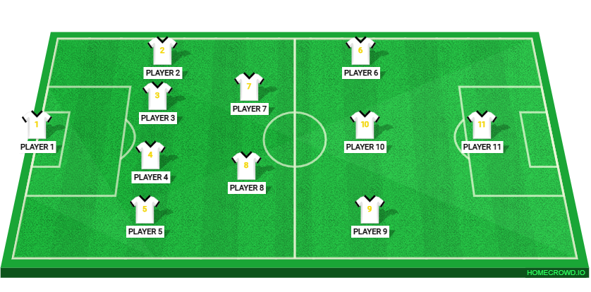 Football formation lineup CF CIUDAD DE MOROÓN VS MARCHENA