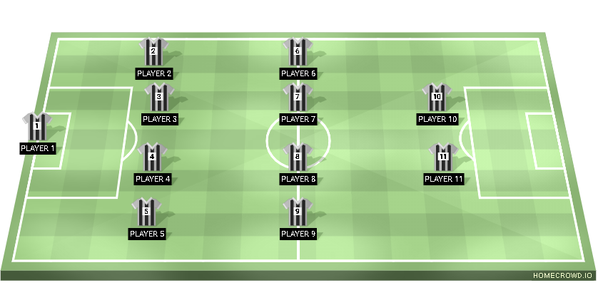 Football formation lineup reis da bola