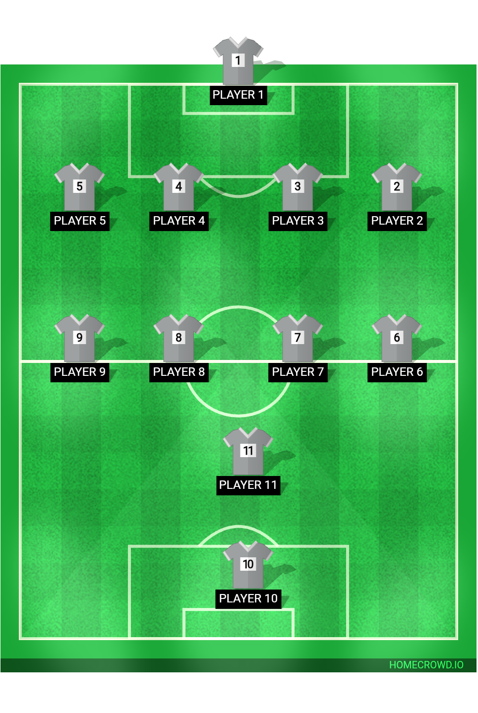Football formation lineup Manchester United, England