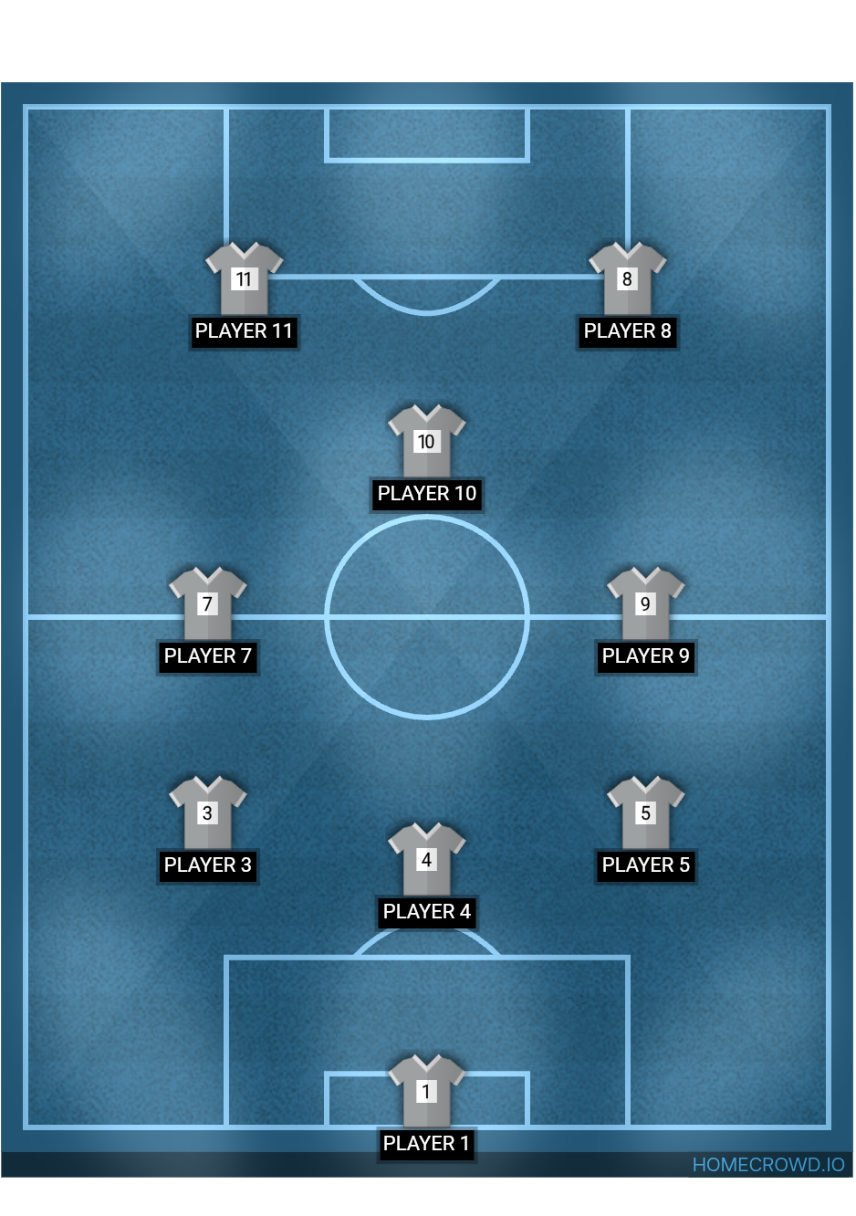 Football formation lineup Zoology  4-4-2