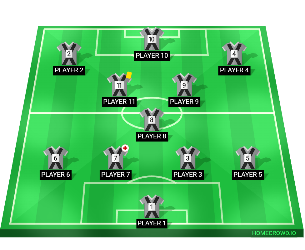 Football formation lineup Əkbər  4-1-2-3