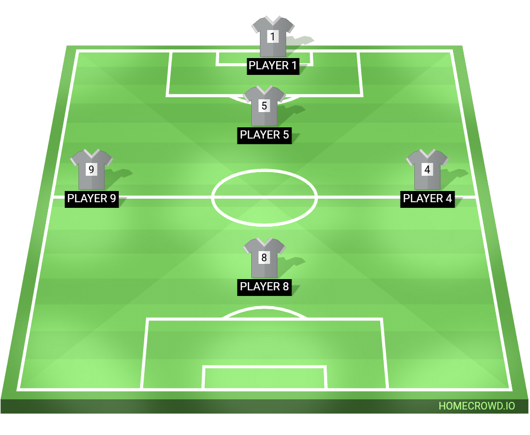 Football formation lineup Aslanlar  4-4-2