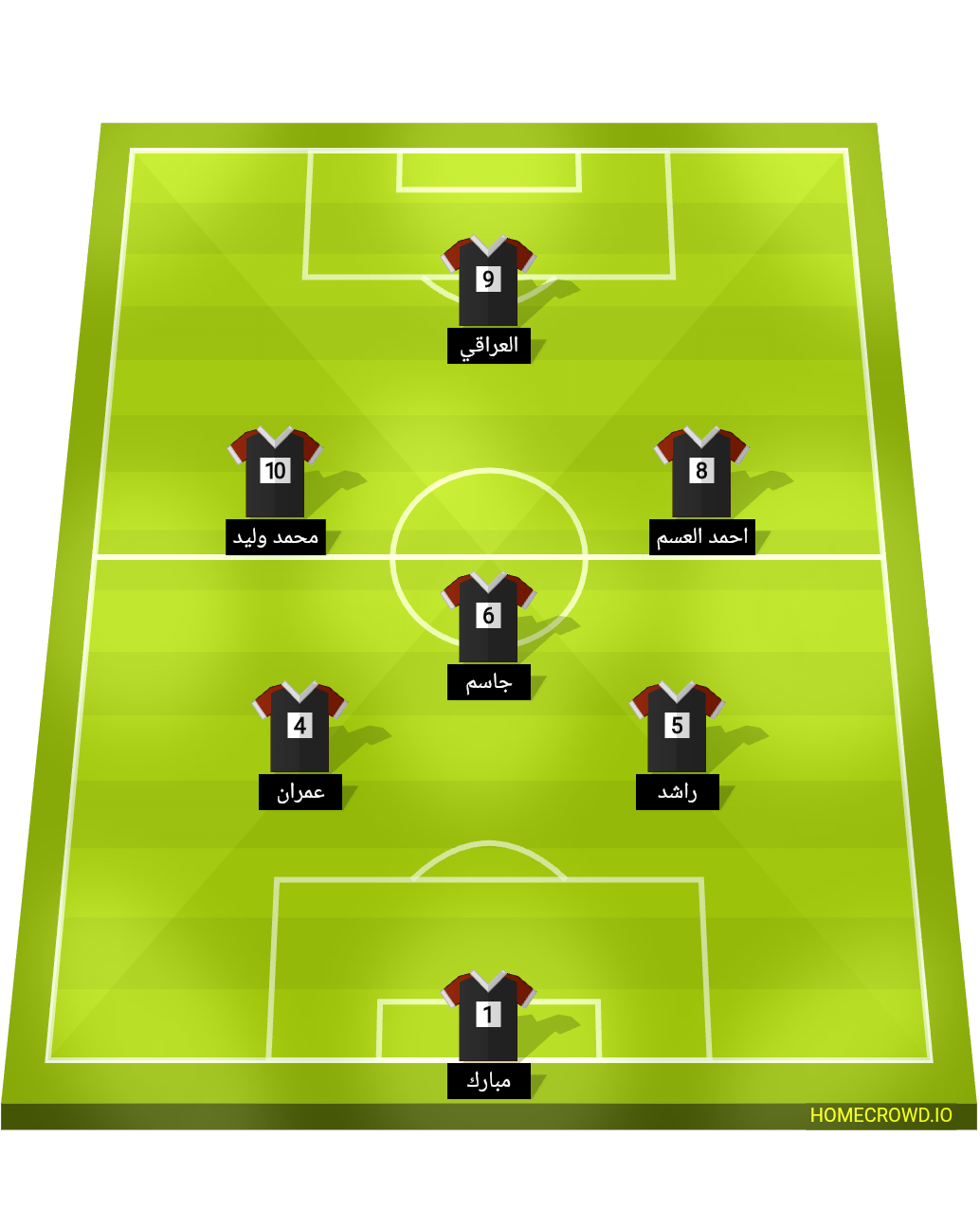 Football formation lineup 12-B  4-4-2
