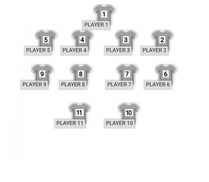 Football formation lineup Crowns
